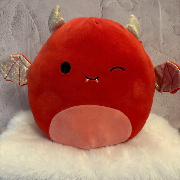 Karlie the Devil Bat Squishmallows 2022 Red/Pink Plush Stuffie 8in (SKU: 158TO) - Picture 1 of 5